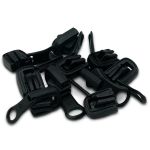 Слайдер (замок) для молнии трактор Arta Т6 (6 мм), реверсивный, 077 черный, уп.10 шт