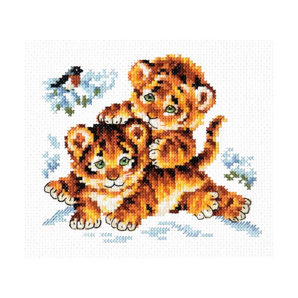 Набор для вышивания нитками Чудесная игла, Безмятежное детство, 14х12 см