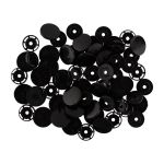 Кнопка рубашечная установочная пластик ⌀15 мм, 500 шт, 002 чёрный, Micron POM-15/500