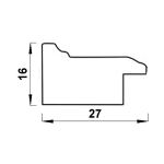 Рамка для картины (фото) пластик с оргстеклом 21х30 см, бежевый, Gamma ПРК-23