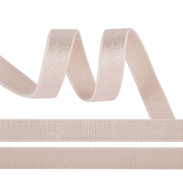 Резинка бельевая (бретелечная) 15.0 мм / 25 метров, S185 серебристый пион