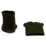 Манжеты трикотажные 6.0х7.0 см, 1 пара, тонкие малые 14 кл, 1х1, 369/1 оливковый