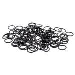 Кольца для бюстгальтера пластик ⌀12.0 мм, черный, 100 шт