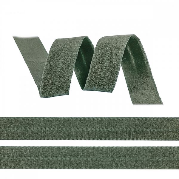 Резинка бельевая (окантовочная) матовая 20.0 мм / 1000 метров, хаки S567