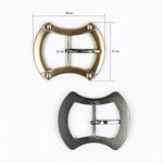 Пряжка 25 мм мет. фигурная латунь, 4 шт