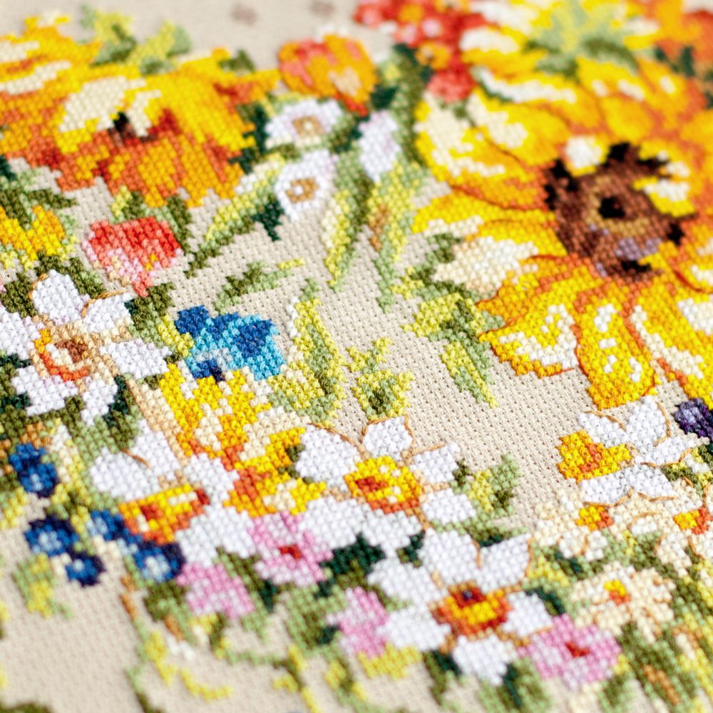 Набор для вышивания нитками Чудесная игла, Вдохновение Сердца 26х34 см