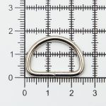 Полукольцо сварное металл внутр. 20 мм (внешн. 25х18 мм, ⌀2.5 мм), 100 шт, никель, 816B-113