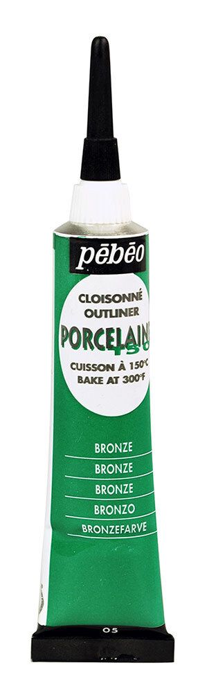 Контур по фарфору и керамике под обжиг Porcelaine 150, 20 мл, 036-005 под бронзу, Pebeo