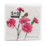 Салфетки 33х33см, 2-х слойные 20 шт/упак (гвоздики), JLC-2PLY