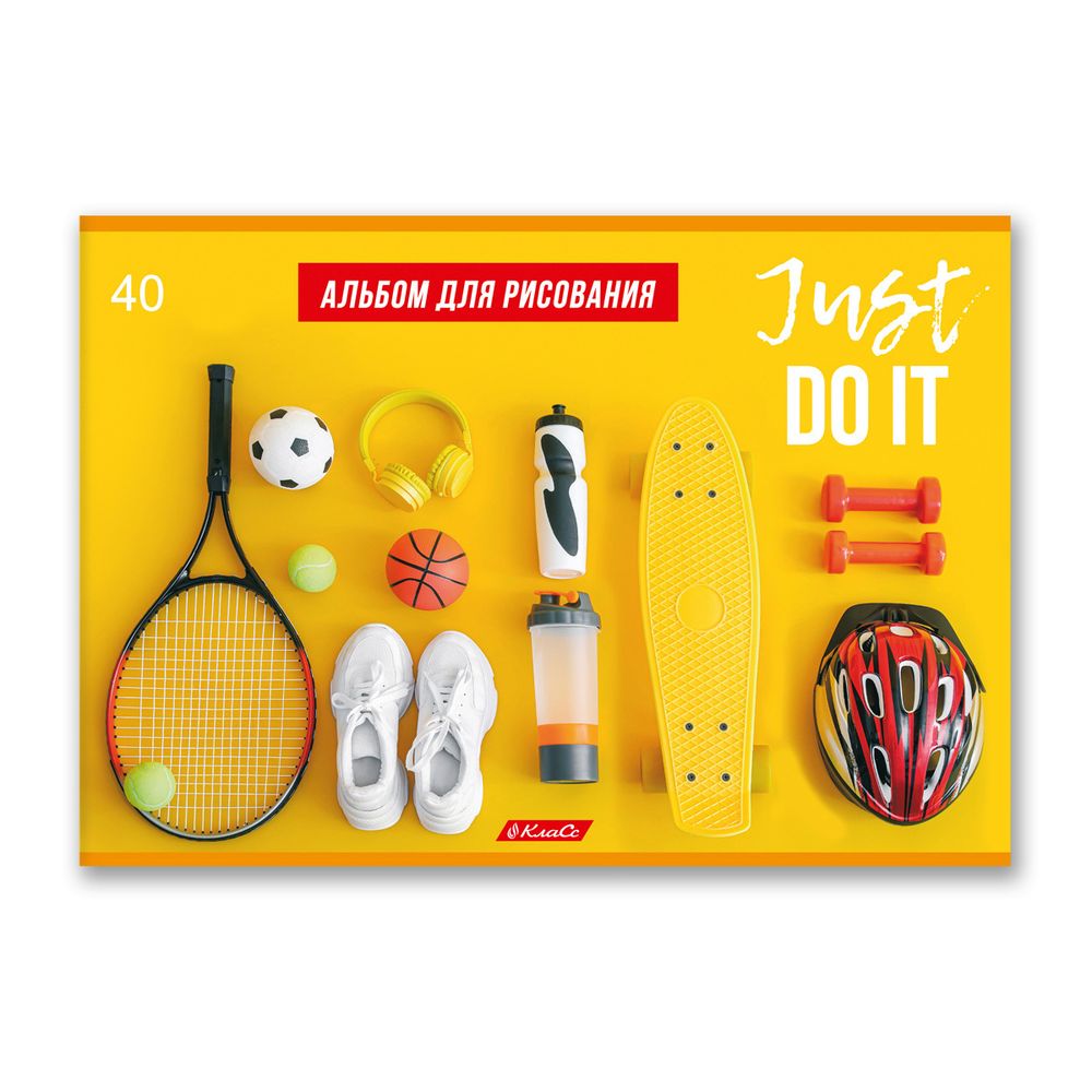 Альбом для рисования 100 г/м², A4 29х20.5 см, 10 шт, на скобе 40 л, 40АЛСК4_000227 Мы в спорте, Светоч