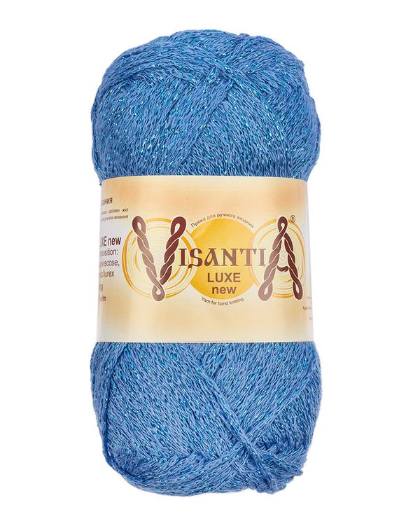 Пряжа Visantia Luxe New / уп.5 мот. по 100г, 240м, 08 синий
