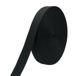 Стропа (ременная лента) 40 мм / 50 метров, толщ. 1.0 мм, [22 г/пог.м], 100% п/э, 0 черный