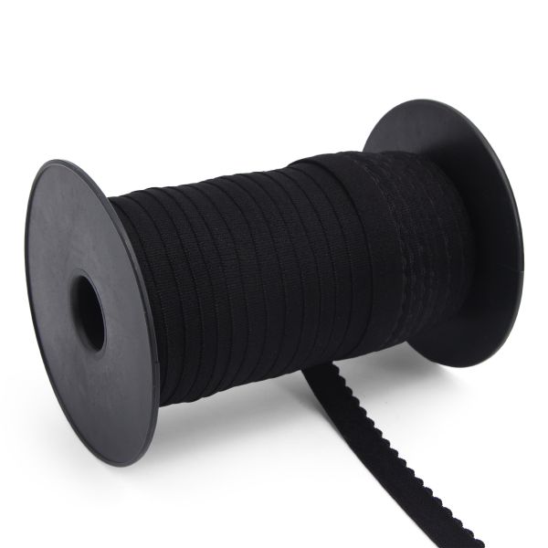 Резинка бельевая (отделочная) становая 15.0 мм / 50 метров, черный, (ML175.015/1)