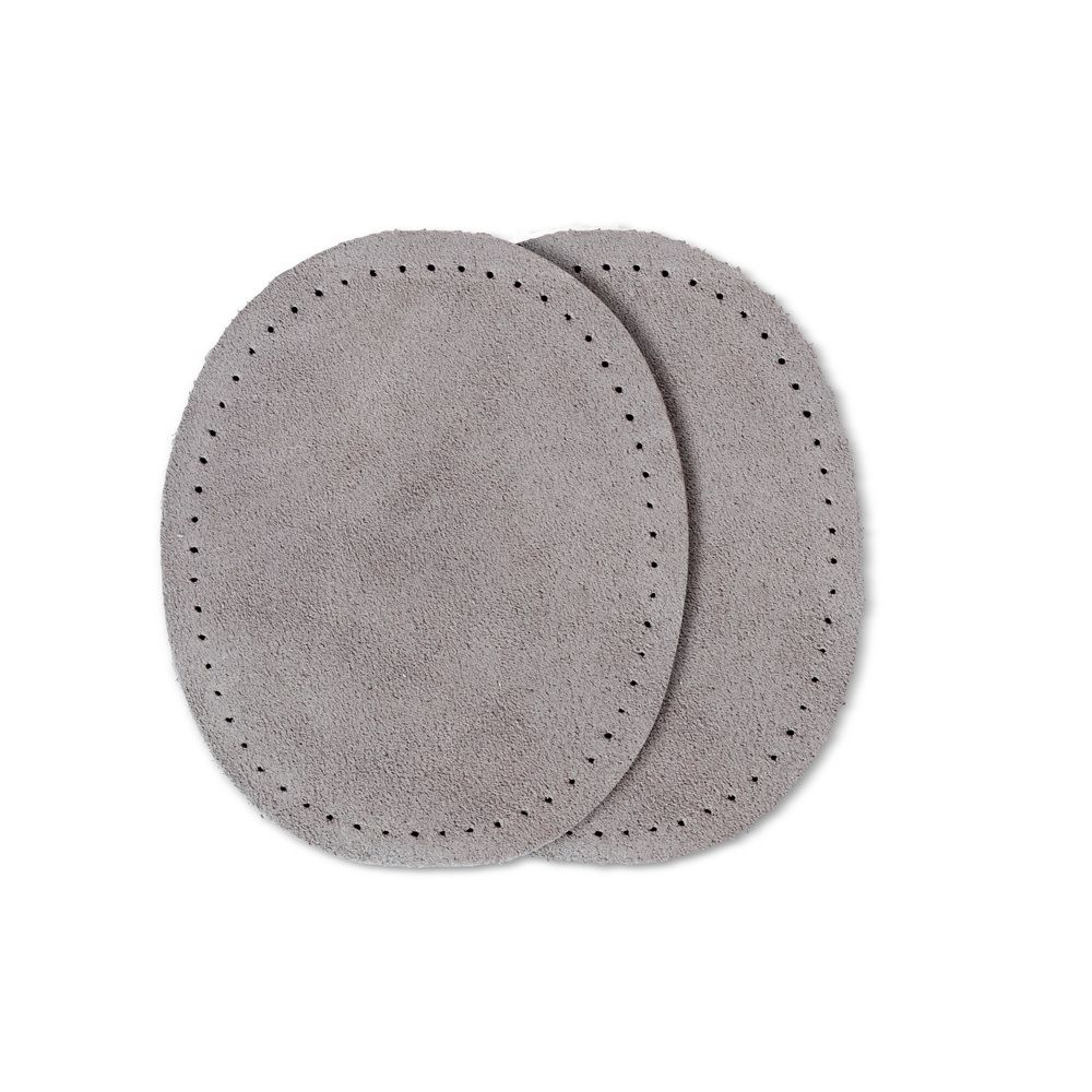 Заплатка пришивная малая замша, 2 шт, серая, Prym 929364