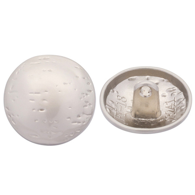 Пуговицы на ножке 28L=18 мм, металл, M.Silver (матовый серебристый), 10 шт, MP21