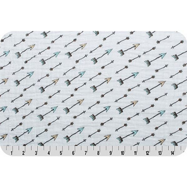 Ткань для пэчворка Peppy SMD Embrace (марлевка), отрез 100х125 см, 110 г/м², straight and true saltwater, Shannon Fabrics