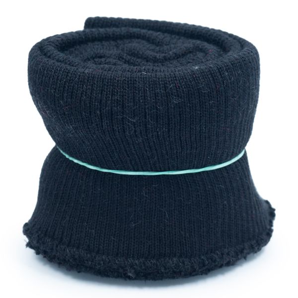 Подвяз (довяз) трикотажный с манжетами (комплект): подвяз 10.0х42 см, 2 манжета 8.5х10.0 см, плотные, 004 черный