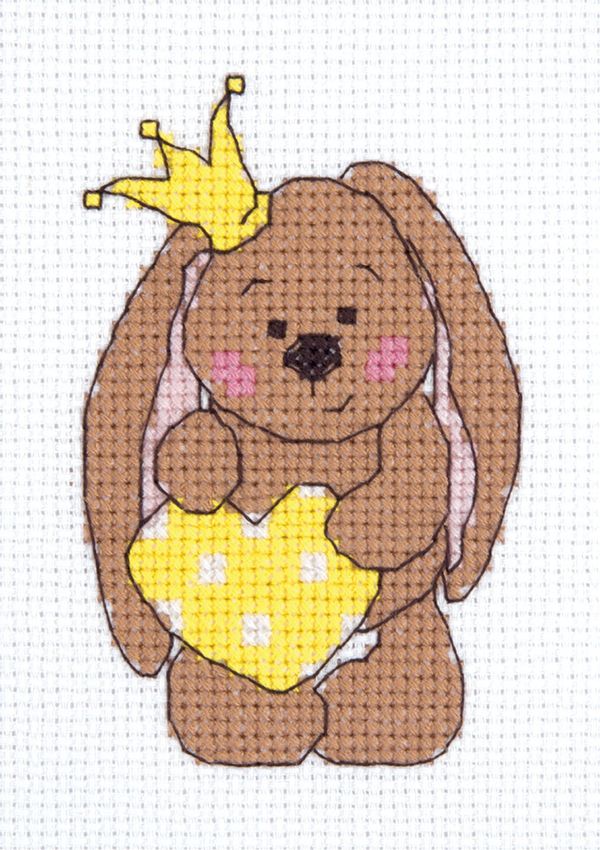 Набор для вышивания нитками Klart, Принцесса, 8,5х11,5 см