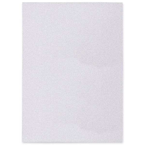Бумага цветная глиттерная 250 г/м², А4, 21х29.7 см, 10 шт, 01-серебро (silver), Vista-Artista GLIT-A4