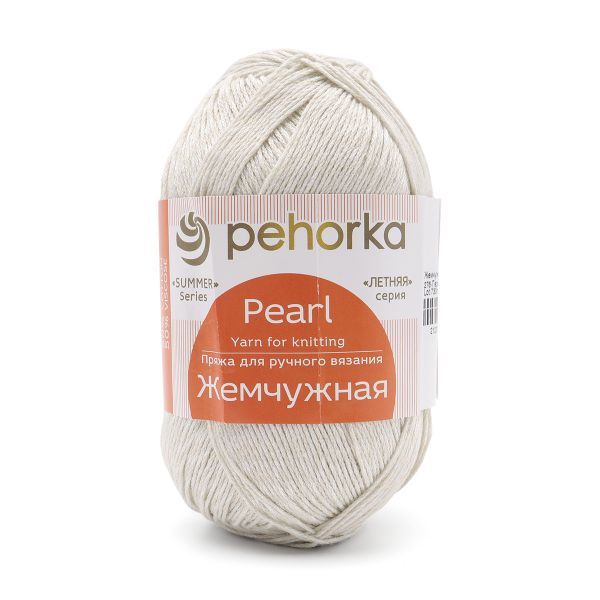 Пряжа Пехорка Жемчужная / уп.5 мот. по 100 г, 425 м, 276 перламутр