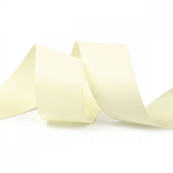 Лента репсовая (в рубчик) 38.0 мм цв. 815 кремовый уп.22.86м (±1м)