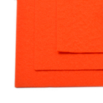 Фетр листовой жесткий 1.0 мм, 20х30 см, 10 шт, цв. 628 оранжевый