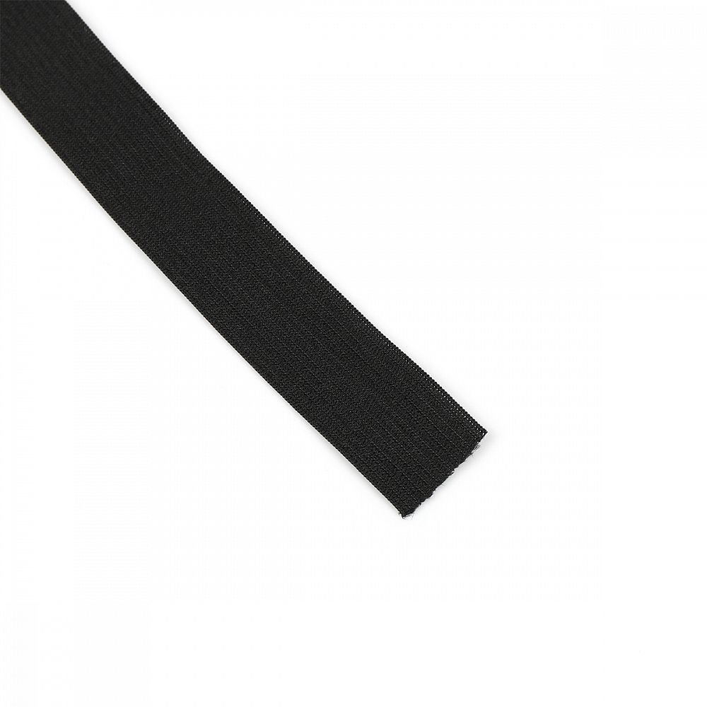 Резинка вязаная 25.0 мм / 40 метров, стандартная 3.9-4.3 г/п.м., черный