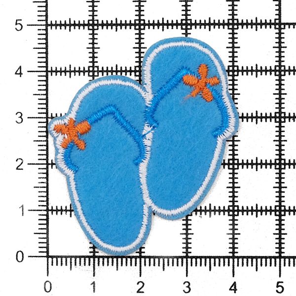 Термоаппликация Сланцы, 4х4.5см, Hobby&Pro