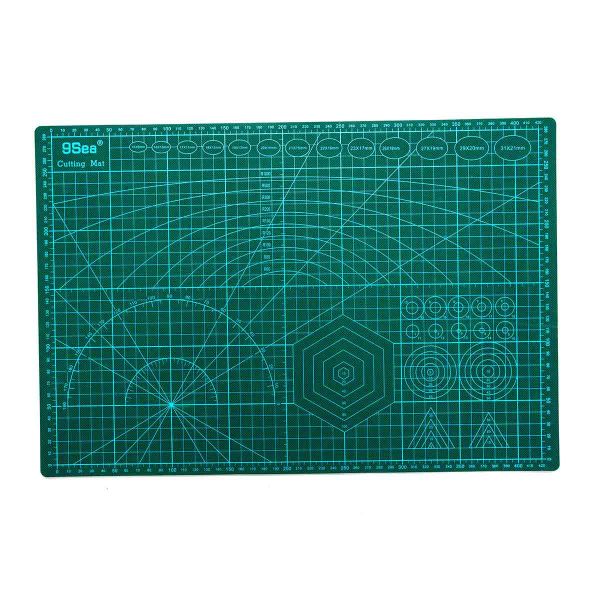Коврик (мат) для резки, двусторонний, самозатягивающийся, 30х45см, A3, Hobby&Pro