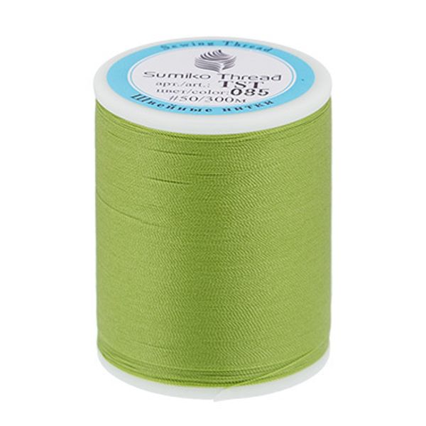 Нитки для трикотажных тканей SumikoThread 300 м, (328 ярд), 085 св. зеленый