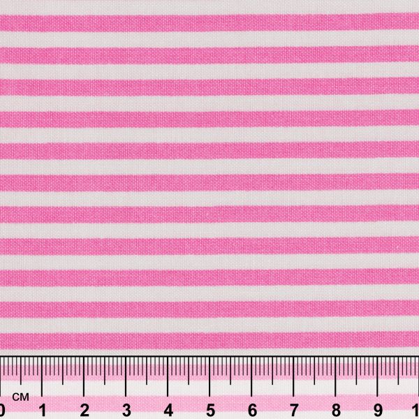Ткань для пэчворка Peppy Бабушкин сундучок, отрез 50х55 см, 140 г/м², БС-28 полоска я.розовый, Peppy