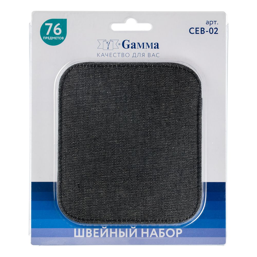 Набор для шитья 11х12х2.5 см, в пенале, Gamma CEB-02