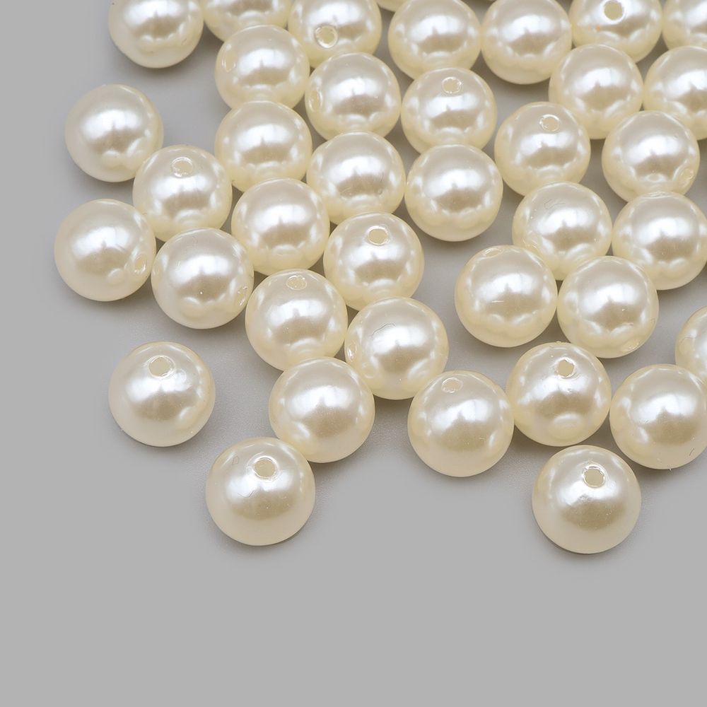 Бусины пластик (жемчуг) ⌀12 мм, 50 г, Astra&Craft (003 NL телесный)