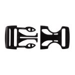 Фастекс (пряжка трезубец) ацеталь 19 мм, 10 шт, черный, Gamma SB01