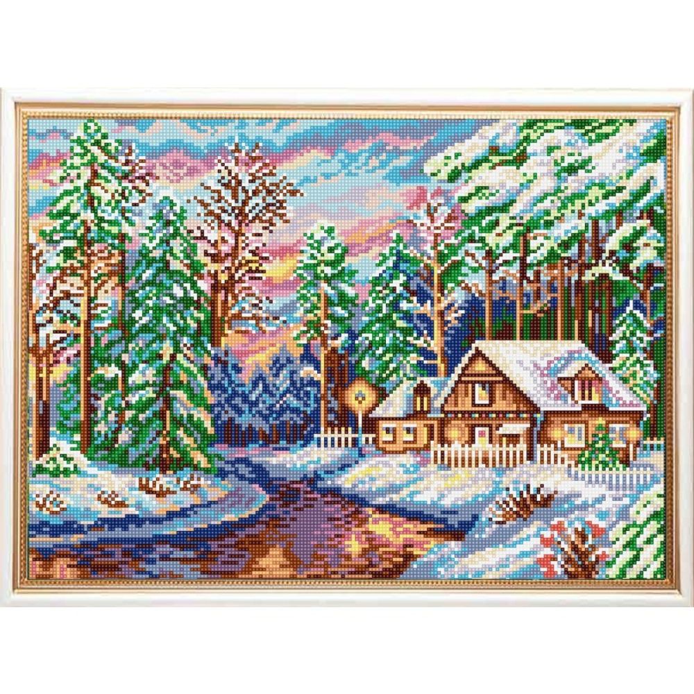 Рисунок для вышивания бисером Конек, 9985 В лесной тишине 29х39 см