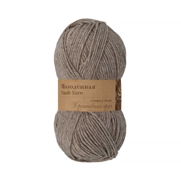 Пряжа Пехорка Молодежная / уп.5 мот. по 100 г, 280 м, цв.371 натур.серый