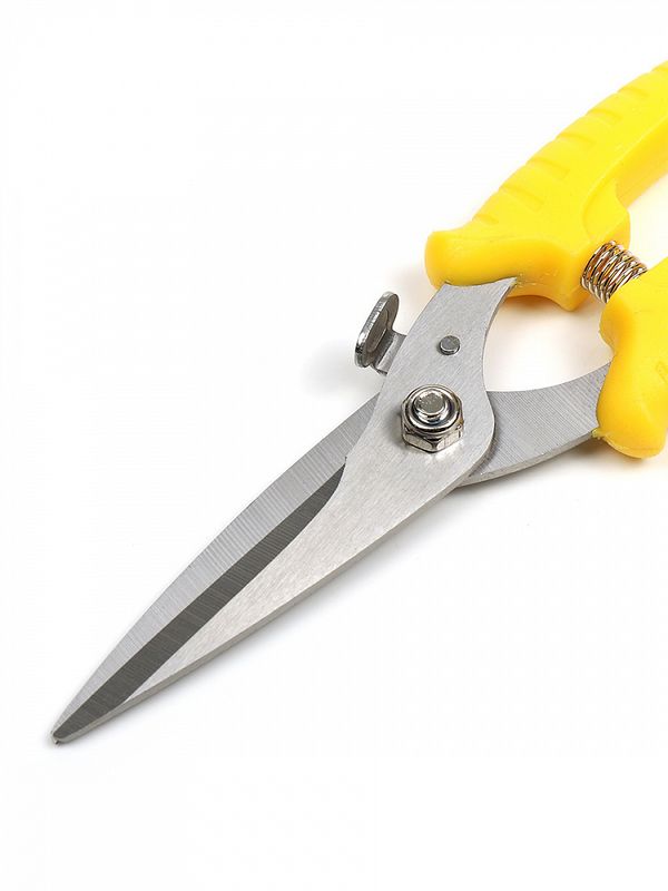 Секатор прямое лезвие 80/210.1 ручки желтый пластик, Maxwell Garden