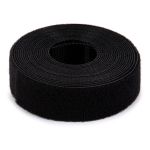 Лента контактная липучка фасовка (велкро) двусторонняя 20 мм / 3 метра, черный, Gamma LG-20XM, качество "A"