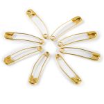 Булавки английские, латунь 2 золотистый цв, согнутые 38 мм, Prym