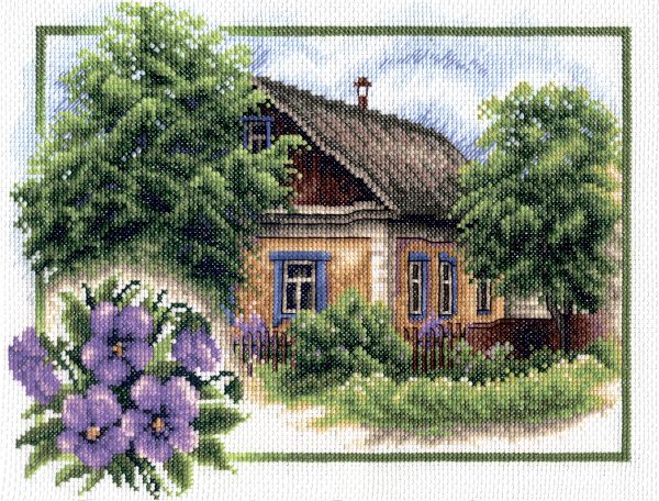 Набор для вышивания нитками Panna, Лето в деревне, 26х20 см