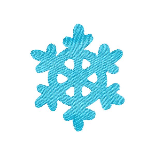 Термоаппликация №5 12 шт, 5-14 снежинка синяя 5х5 см, Blitz