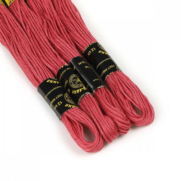 Мулине ПНК им.Кирова цв.7606 пыльная роза, 24 мотка по 8 метров