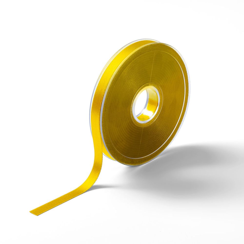 Лента атласная 2-сторонняя 10.0 мм, 25 м, Prym, 31 лимонный /TOS/