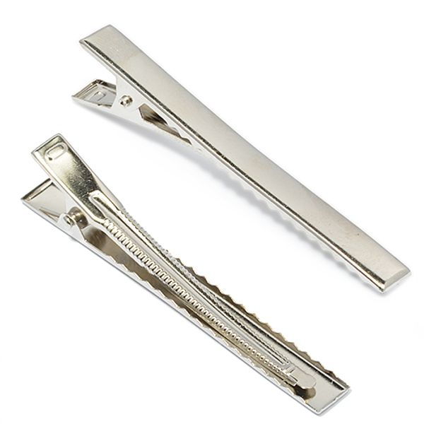 Заготовка для заколки Крокодил 10 см, SL.KRO1, цв.никель, уп.50 шт