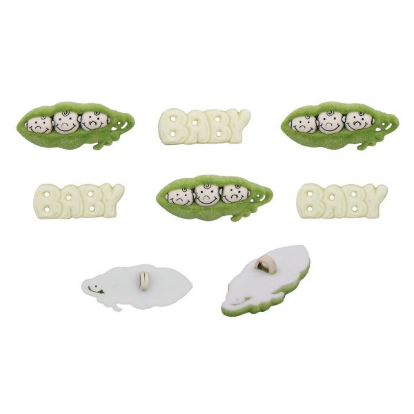 Украшения декоративные пуговицы Фигурки Горох Dress It Up 5822