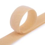 Лента контактная липучка (велкро) пришивная 25 мм / 25 метров, 032 св.бежевый, Gamma LG-25, ПАРА (крючок+петля), качество "B"