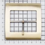 Пряжка ременная металл 60 мм ушко, 84х81 мм, тертая бронза