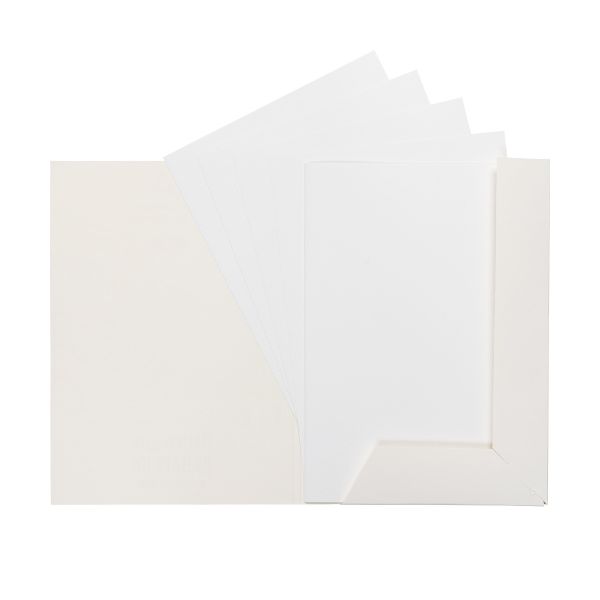 Папка с бумагой для акварели 200 г/м², A4 30х21 см, папка 10 л, Лодочки гознак тисненая, Vista-Artista PWG-A410