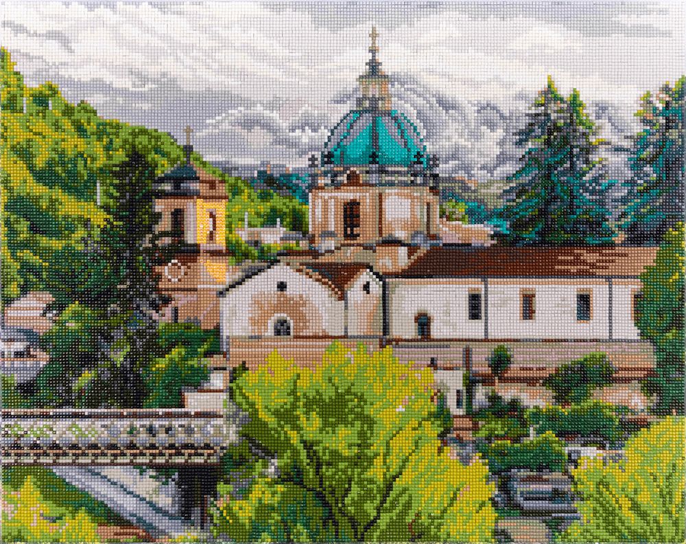 Алмазная (кристальная) мозаика Фрея, Итальянская церковь, 50х40 см