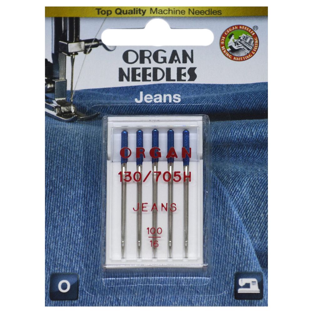 Иглы Organ джинсовые 5/100 Blister
